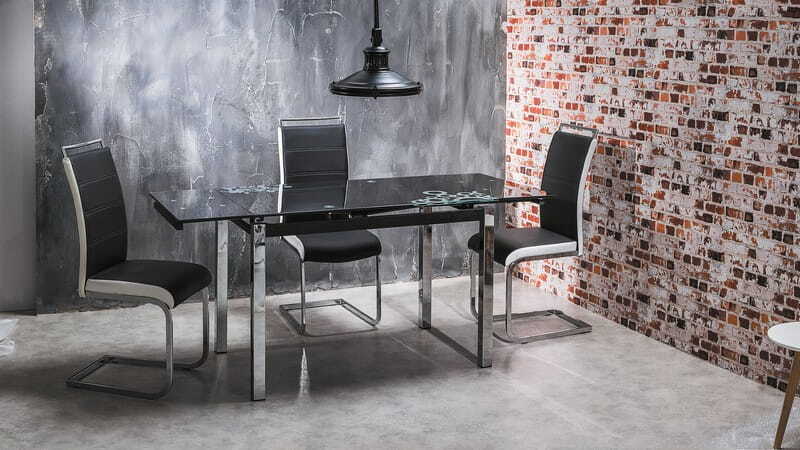 Kitchen Chair Leningrad | size: Width: 41cm, Height: 102cm, Depth: 42cm | color: Black | image: 2 | variant: 1003623