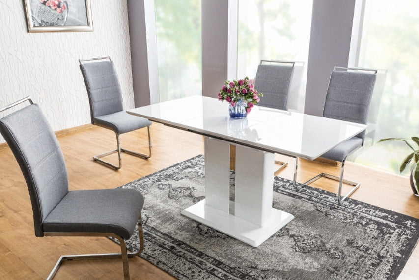 Kitchen Chair Leningrad | size: Width: 41cm, Height: 102cm, Depth: 42cm | color: Gray | image: 2 | variant: 1003624