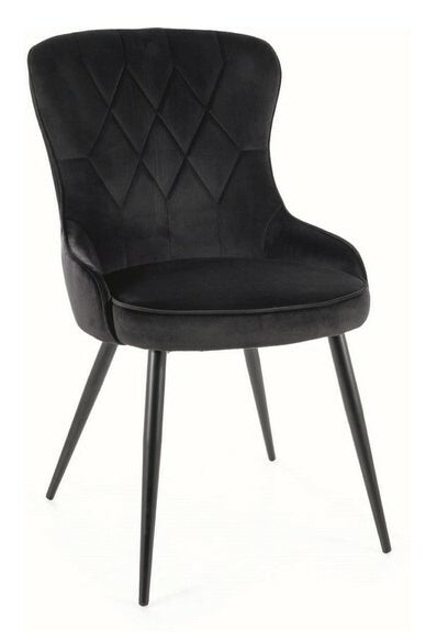 Kitchen Chair Makkah | size: Width: 52cm, Height: 91cm, Depth: 45cm | color: Black | image: 0 | variant: 1003664