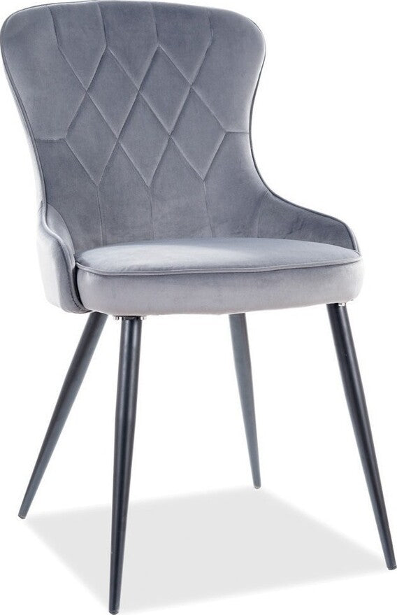 Kitchen Chair Makkah | size: Width: 52cm, Height: 91cm, Depth: 45cm | color: Gray | image: 1 | variant: 1003662