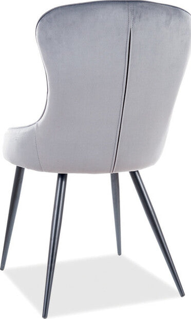 Kitchen Chair Makkah | size: Width: 52cm, Height: 91cm, Depth: 45cm | color: Gray | image: 2 | variant: 1003662