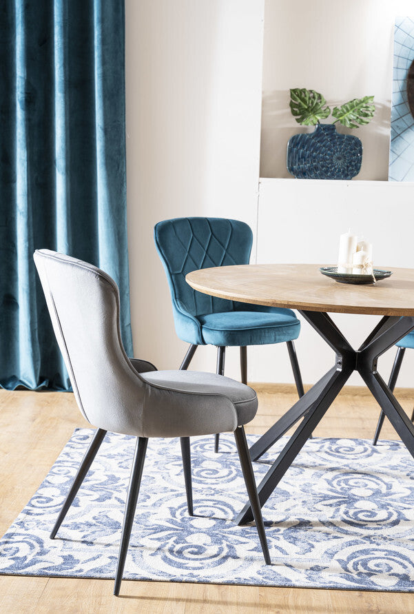 Kitchen Chair Makkah | size: Width: 52cm, Height: 91cm, Depth: 45cm | color: Gray | image: 3 | variant: 1003662