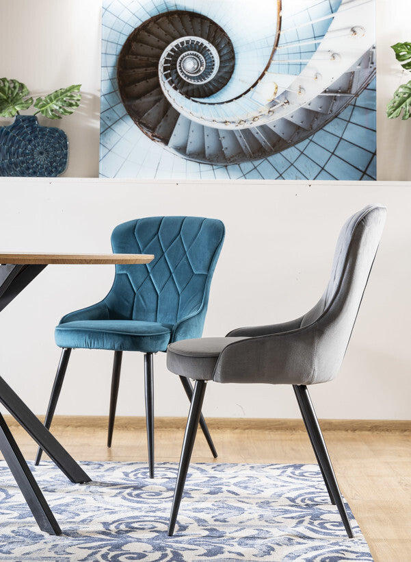 Kitchen Chair Makkah | size: Width: 52cm, Height: 91cm, Depth: 45cm | color: Gray | image: 4 | variant: 1003662
