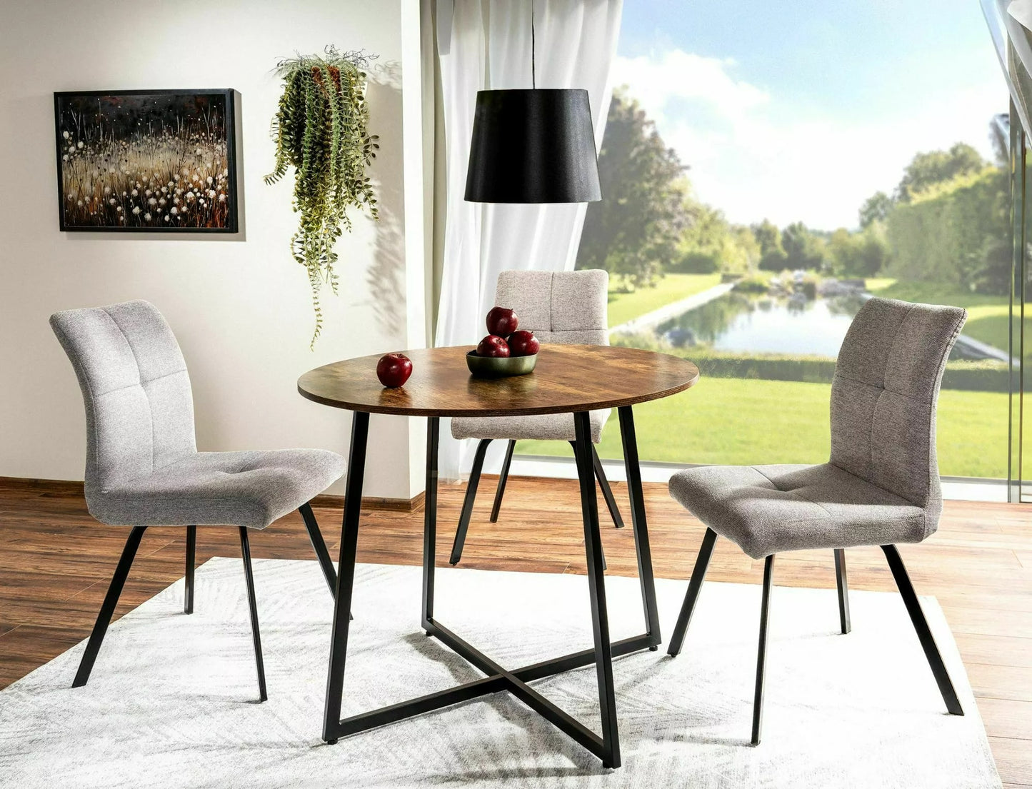 Kitchen Chair Pune | size: Width: 50cm, Height: 90cm, Depth: 43cm | color: Gray | image: 3 | variant: 1003763