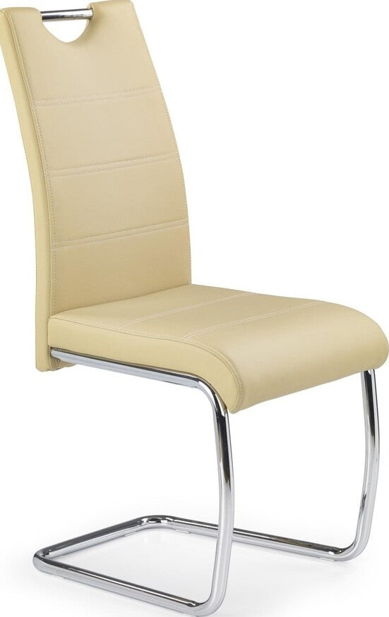 Kitchen Chair Riga | size: Width: 42cm, Height: 97cm, Depth: 60cm | color: Beige | image: 1 | variant: 1002179
