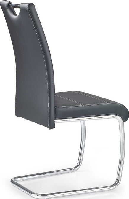 Kitchen Chair Riga | size: Width: 42cm, Height: 97cm, Depth: 60cm | color: Black | image: 2 | variant: 1002177
