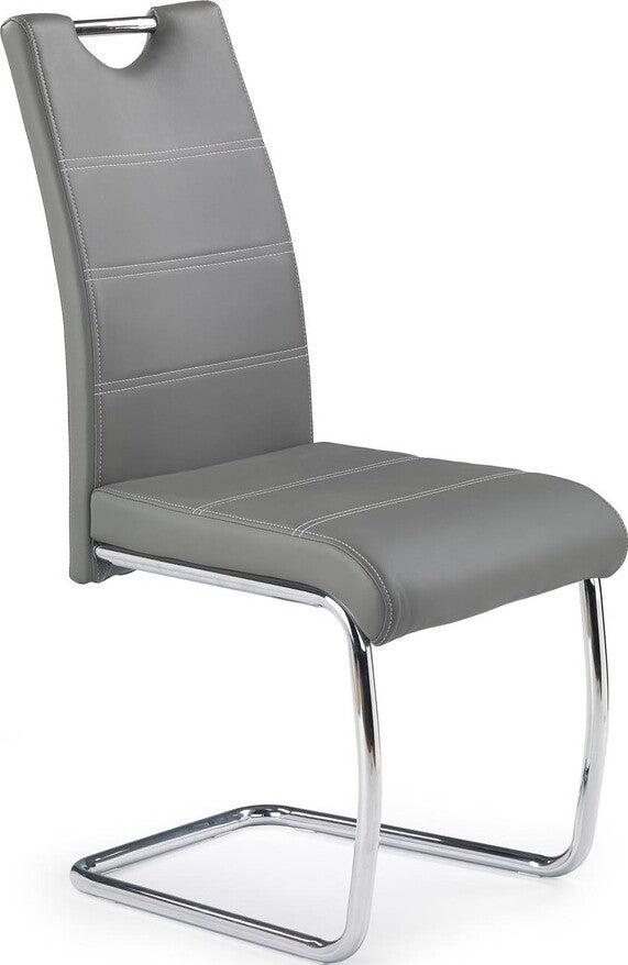 Kitchen Chair Riga | size: Width: 42cm, Height: 97cm, Depth: 60cm | color: Gray | image: 1 | variant: 1002178