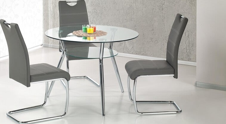 Kitchen Chair Riga | size: Width: 42cm, Height: 97cm, Depth: 60cm | color: Gray | image: 3 | variant: 1002178