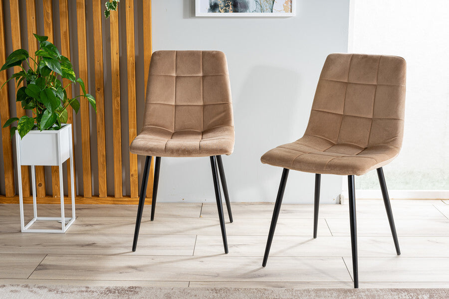 Kitchen Chair Sao Paulo | size: Width: 50cm, Height: 88cm, Depth: 43cm | color: Beige | image: 4 | variant: 1003591