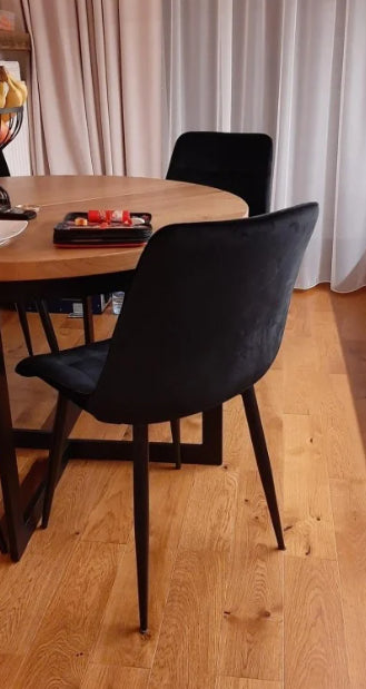 Kitchen Chair Sao Paulo | size: Width: 50cm, Height: 88cm, Depth: 43cm | color: Black | image: 2 | variant: 1003585