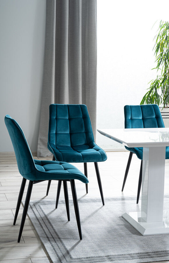 Kitchen Chair Sao Paulo | size: Width: 50cm, Height: 88cm, Depth: 43cm | color: Blue | image: 2 | variant: 1003592