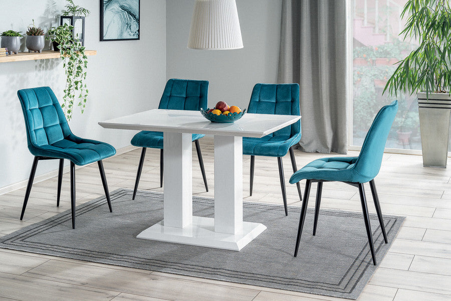 Kitchen Chair Sao Paulo | size: Width: 50cm, Height: 88cm, Depth: 43cm | color: Blue | image: 3 | variant: 1003592