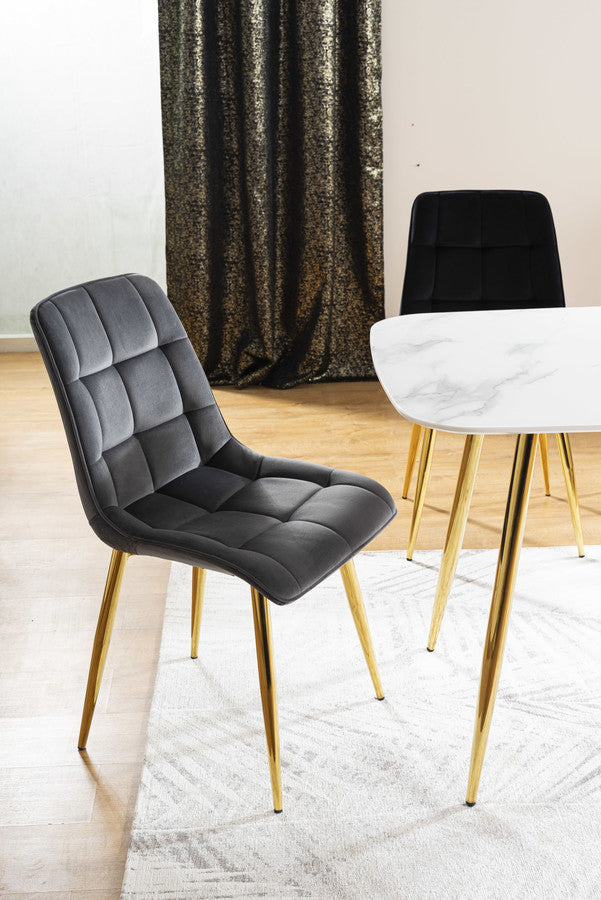 Kitchen Chair Sao Paulo | size: Width: 50cm, Height: 88cm, Depth: 43cm | color: Gray | image: 2 | variant: 1003578