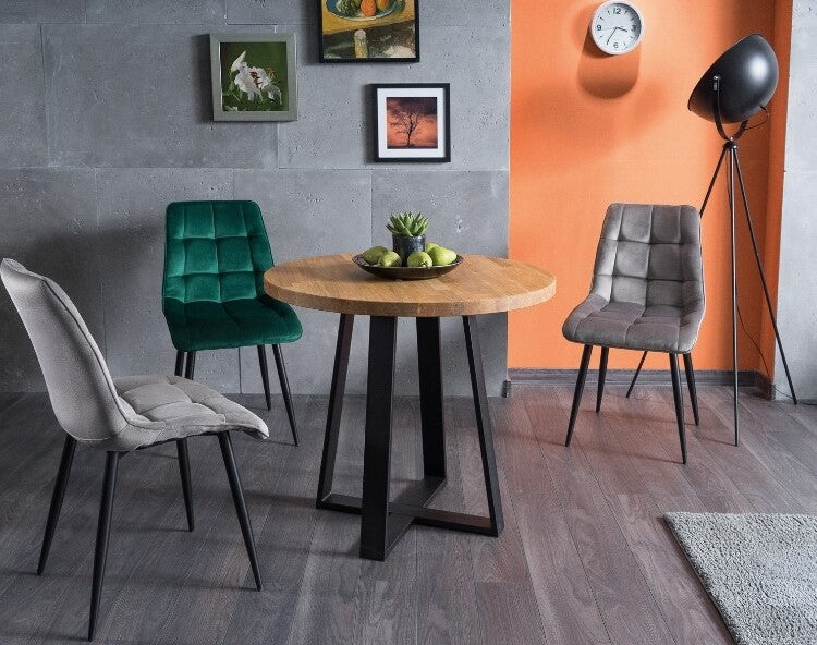 Kitchen Chair Sao Paulo | size: Width: 50cm, Height: 88cm, Depth: 43cm | color: Gray | image: 2 | variant: 1003596