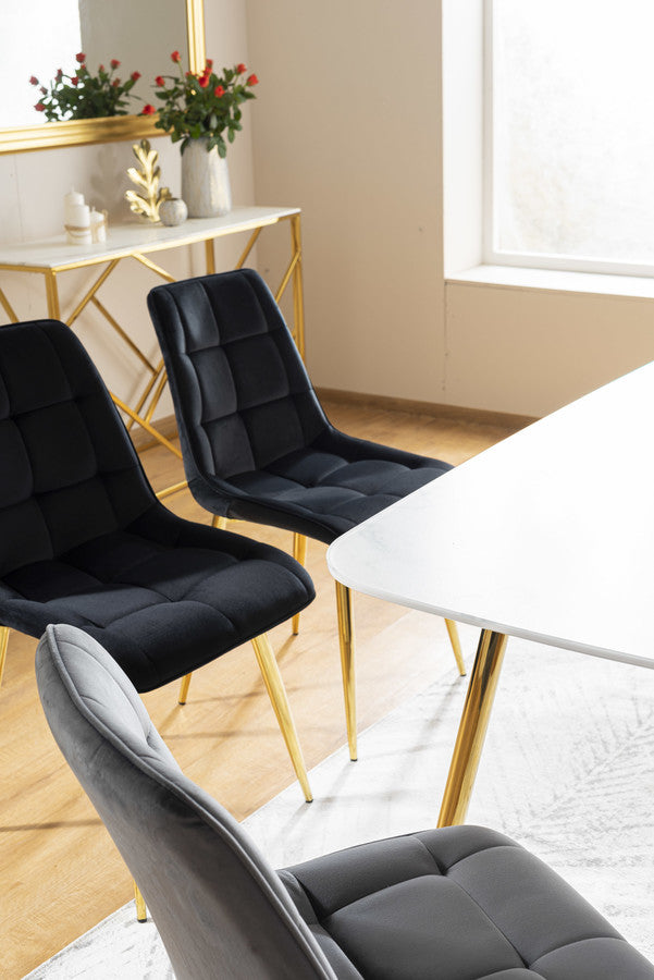 Kitchen Chair Sao Paulo | size: Width: 50cm, Height: 88cm, Depth: 43cm | color: Gray | image: 3 | variant: 1003578