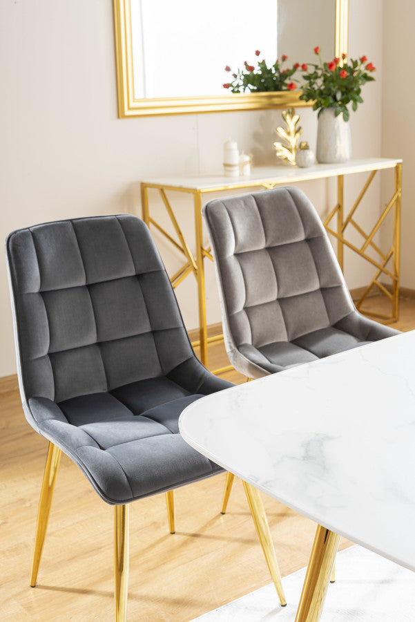Kitchen Chair Sao Paulo | size: Width: 50cm, Height: 88cm, Depth: 43cm | color: Gray | image: 3 | variant: 1003582