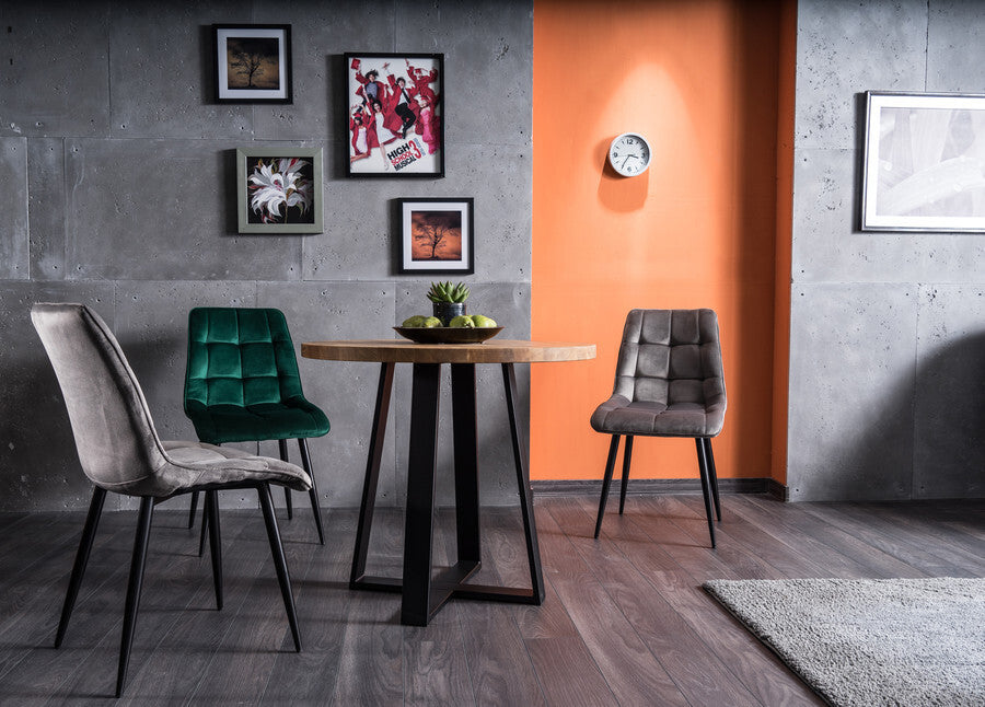 Kitchen Chair Sao Paulo | size: Width: 50cm, Height: 88cm, Depth: 43cm | color: Gray | image: 4 | variant: 1003590