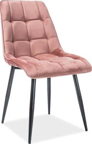 Kitchen Chair Sao Paulo | size: Width: 50cm, Height: 88cm, Depth: 43cm | color: Pink | image: 1 | variant: 1003589