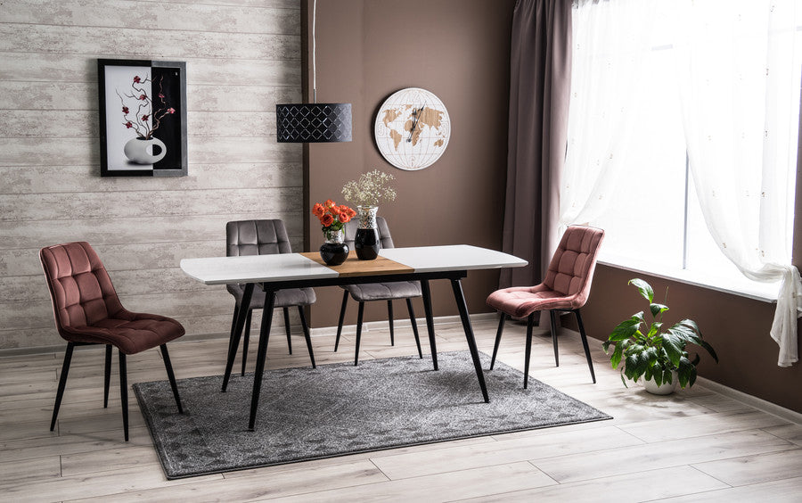 Kitchen Chair Sao Paulo | size: Width: 50cm, Height: 88cm, Depth: 43cm | color: Pink | image: 2 | variant: 1003589