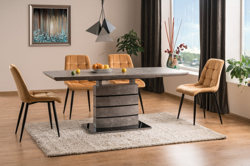 Kitchen Chair Sao Paulo | size: Width: 50cm, Height: 88cm, Depth: 43cm | color: Yellow | image: 3 | variant: 1003587