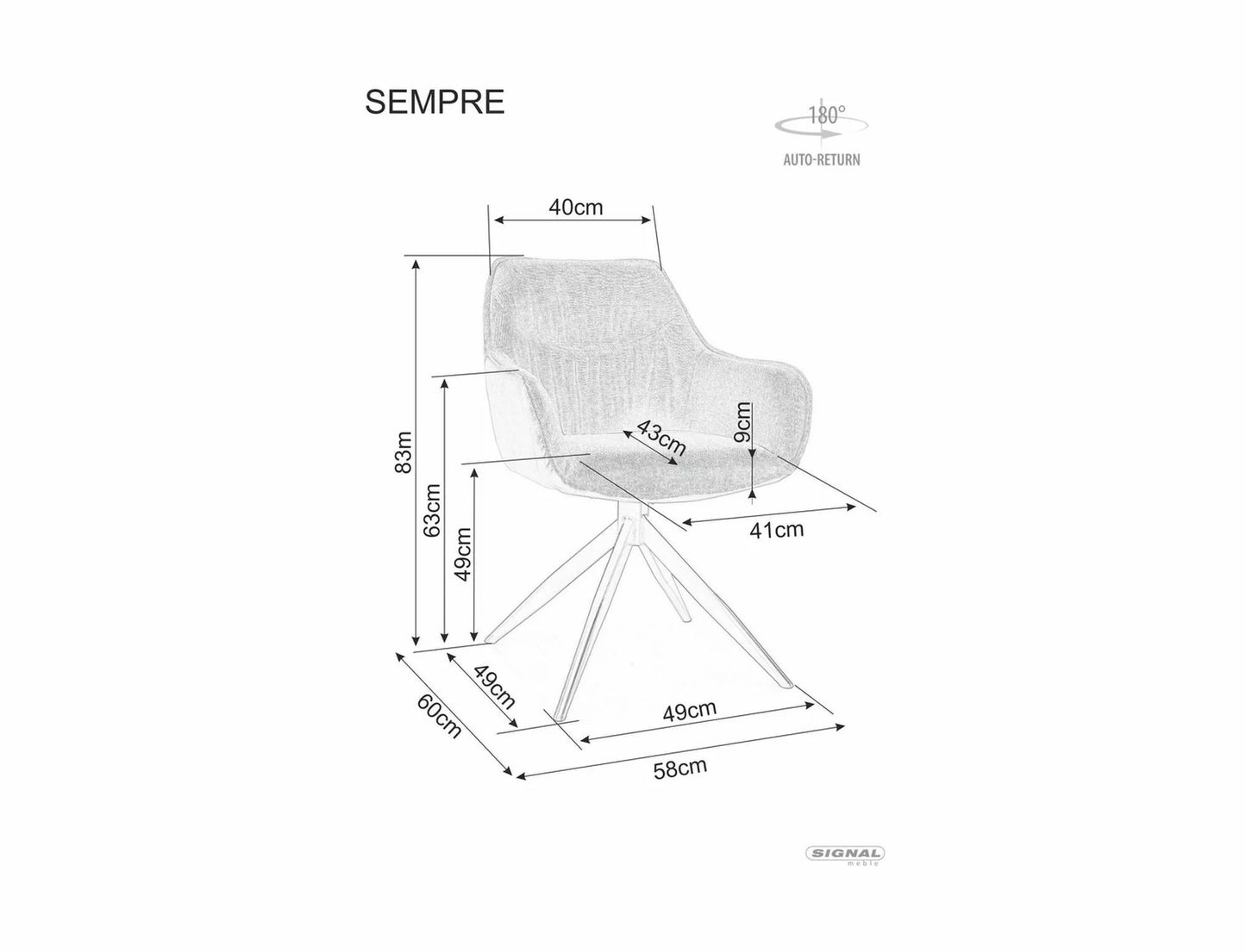 Kitchen Chair Surat | size: Width: 58cm, Height: 83cm, Depth: 43cm | color: Olive | image: 3 | variant: 1003772