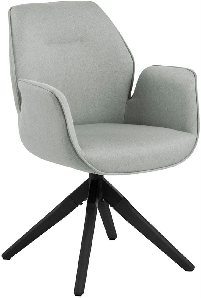 Kitchen Chair Tunbridge | size: Width: 60.5cm, Height: 91cm, Depth: 58.5cm | color: Black/Grey | image: 1 | variant: 1000769