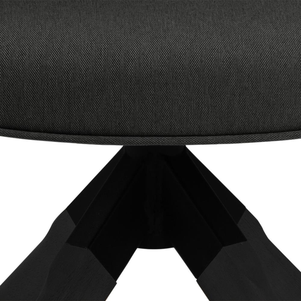 Kitchen Chair Tunbridge | size: Width: 60.5cm, Height: 91cm, Depth: 58.5cm | color: Black/Grey | image: 4 | variant: 1000770