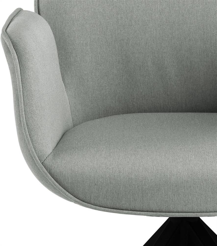 Kitchen Chair Tunbridge | size: Width: 60.5cm, Height: 91cm, Depth: 58.5cm | color: Black/Grey | image: 5 | variant: 1000769
