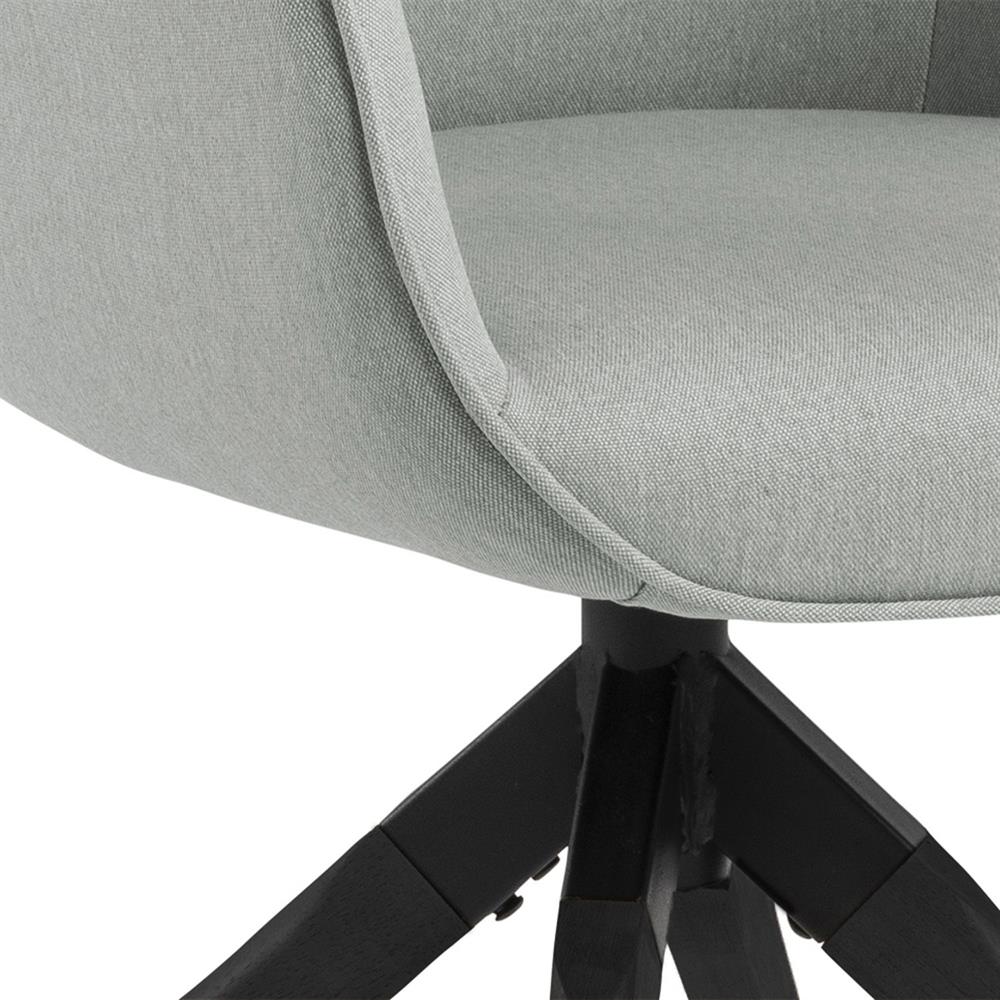 Kitchen Chair Tunbridge | size: Width: 60.5cm, Height: 91cm, Depth: 58.5cm | color: Black/Grey | image: 7 | variant: 1000769