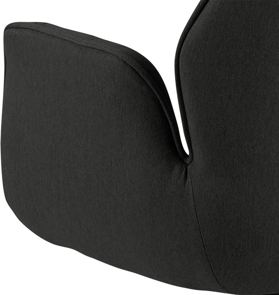 Kitchen Chair Tunbridge | size: Width: 60.5cm, Height: 91cm, Depth: 58.5cm | color: Black/Grey | image: 7 | variant: 1000770