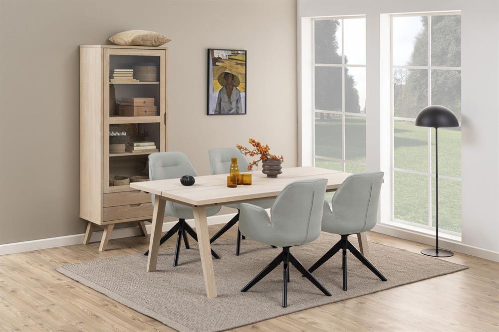 Kitchen Chair Tunbridge | size: Width: 60.5cm, Height: 91cm, Depth: 58.5cm | color: Black/Grey | image: 8 | variant: 1000769