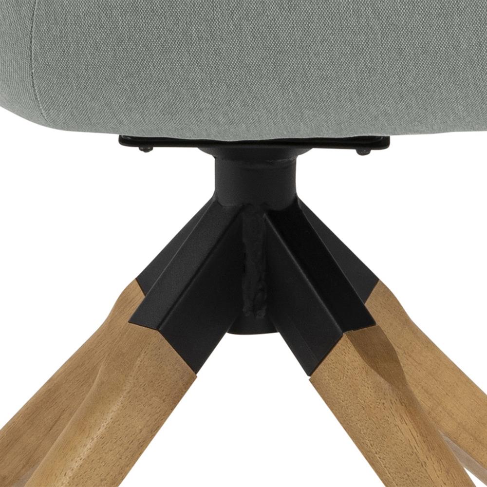 Kitchen Chair Tunbridge | size: Width: 60.5cm, Height: 91cm, Depth: 58.5cm | color: Oak/Grey | image: 4 | variant: 1000768