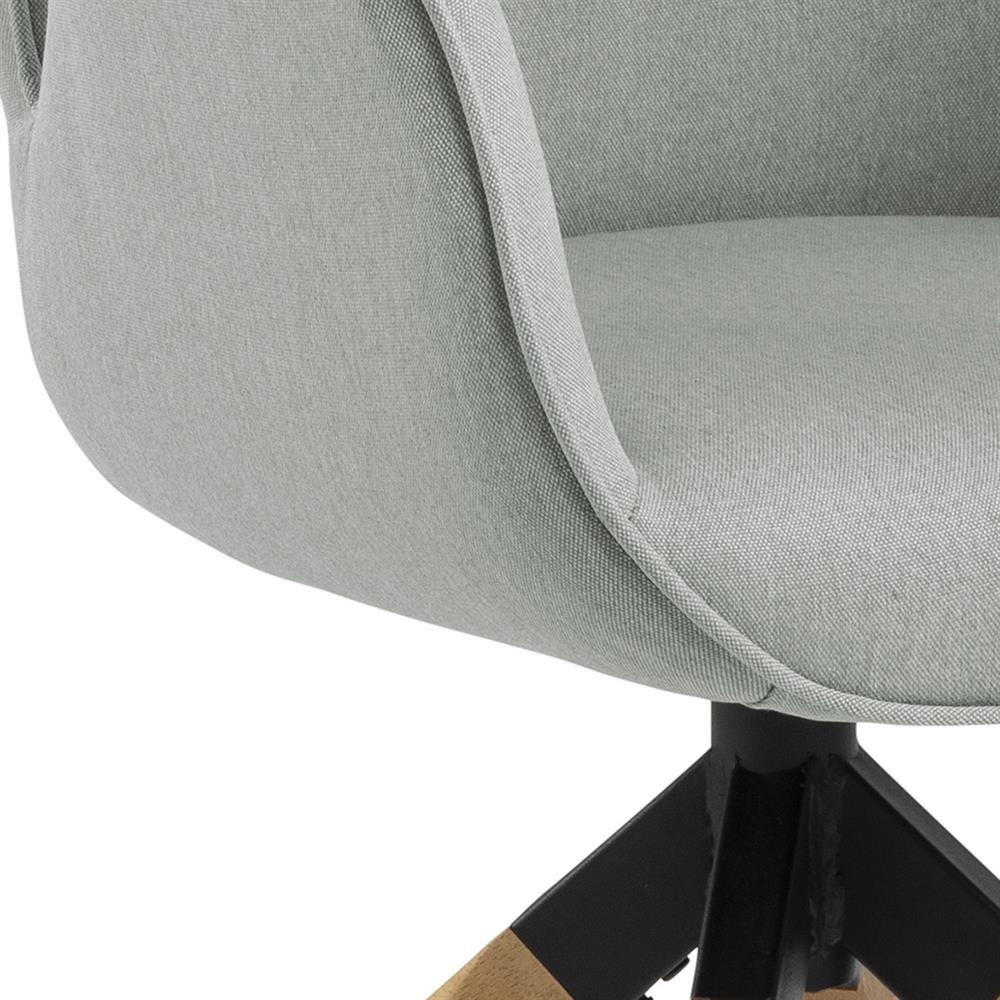 Kitchen Chair Tunbridge | size: Width: 60.5cm, Height: 91cm, Depth: 58.5cm | color: Oak/Grey | image: 6 | variant: 1000768