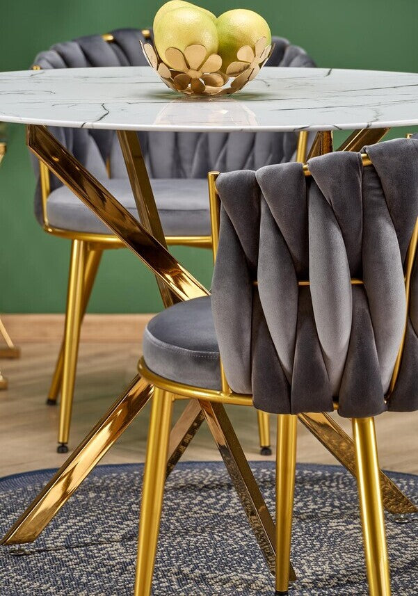 Kitchen Chair Valladolid | size: Width: 57cm, Height: 79cm, Depth: 60cm | color: Gray | image: 1 | variant: 1002514