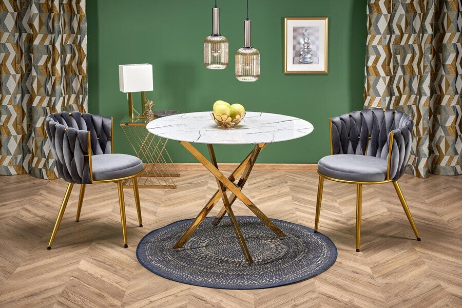 Kitchen Chair Valladolid | size: Width: 57cm, Height: 79cm, Depth: 60cm | color: Gray | image: 2 | variant: 1002514