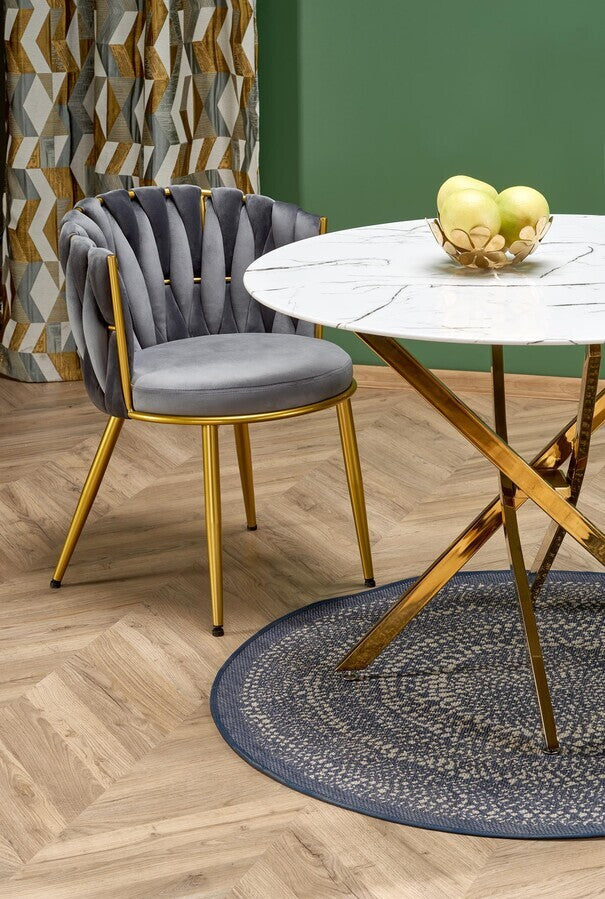 Kitchen Chair Valladolid | size: Width: 57cm, Height: 79cm, Depth: 60cm | color: Gray | image: 3 | variant: 1002514