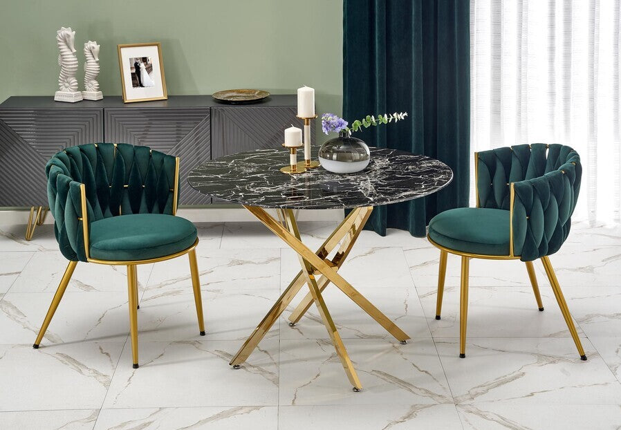 Kitchen Chair Valladolid | size: Width: 57cm, Height: 79cm, Depth: 60cm | color: Green | image: 2 | variant: 1002513