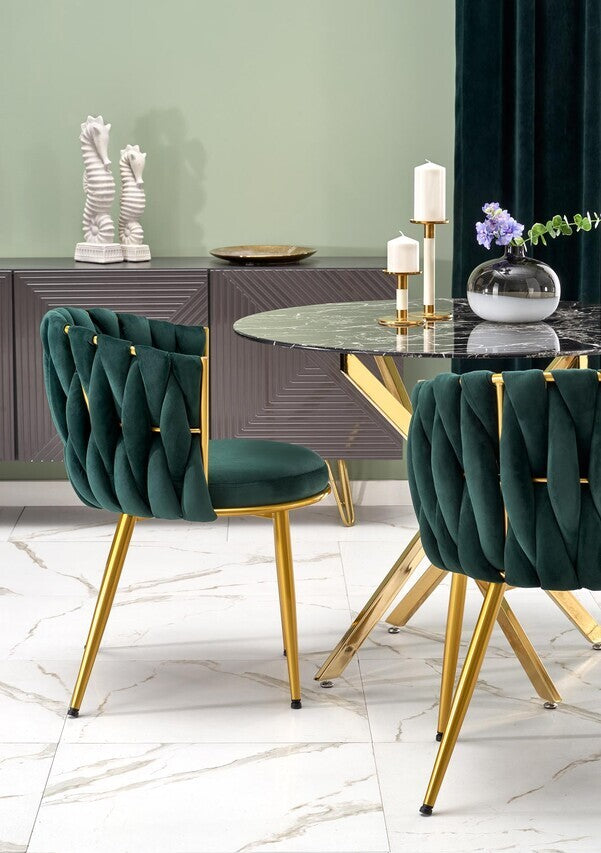 Kitchen Chair Valladolid | size: Width: 57cm, Height: 79cm, Depth: 60cm | color: Green | image: 4 | variant: 1002513
