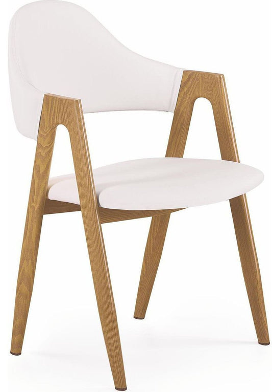 Kitchen Chair Ventspils | size: Width: 51cm, Height: 80cm, Depth: 57cm | color: White | image: 1 | variant: 1002196
