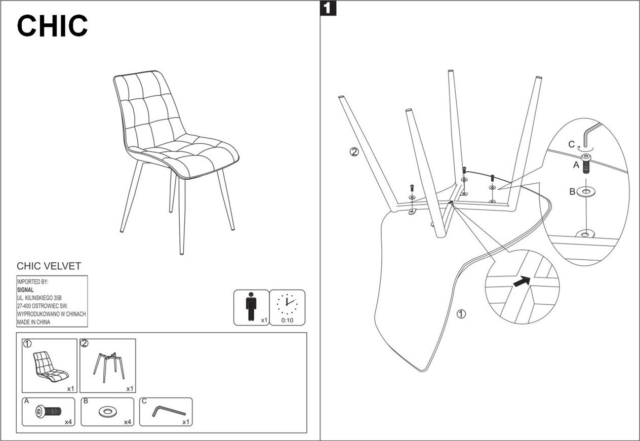 Kitchen Chair Wellington | size: Width: 50cm, Height: 88cm, Depth: 43cm | color: Yellow | image: 4 | variant: 1003575
