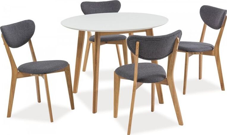 Kitchen Chair West Fes | size: Width: 49cm, Height: 77cm, Depth: 41cm | color: Gray | image: 2 | variant: 1007707