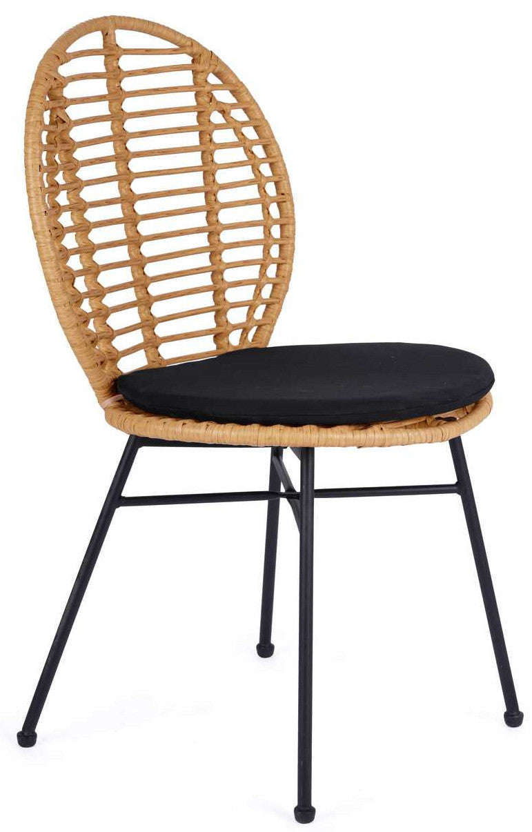 Kitchen Chair West Genoa | size: Width: 48cm, Height: 90cm, Depth: 57cm | color: Black | image: 1 | variant: 1007446