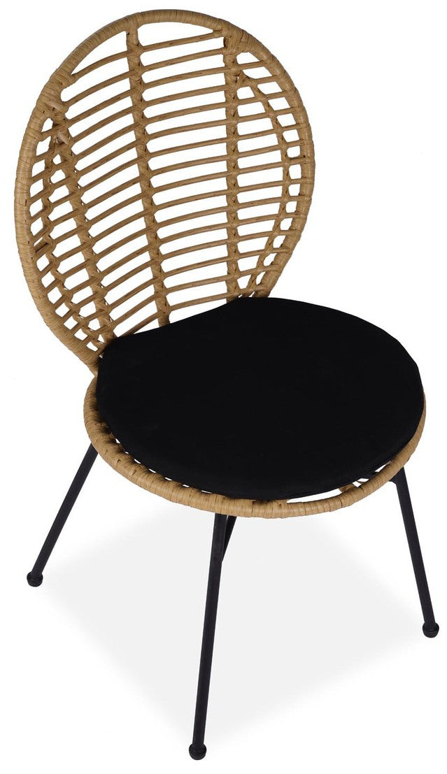 Kitchen Chair West Genoa | size: Width: 48cm, Height: 90cm, Depth: 57cm | color: Black | image: 2 | variant: 1007446