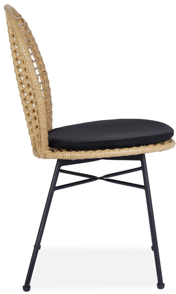 Kitchen Chair West Genoa | size: Width: 48cm, Height: 90cm, Depth: 57cm | color: Black | image: 4 | variant: 1007446