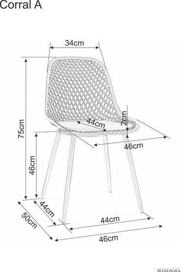 Kitchen Chair West Messina | size: Width: 46cm, Height: 75cm, Depth: 44cm | color: Black | image: 3 | variant: 1007799