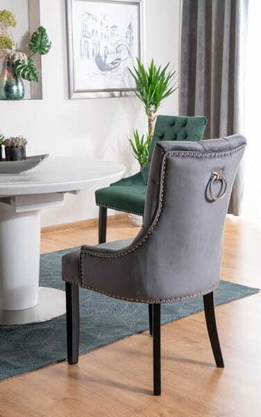 Kitchen Chair West Nantes | size: Width: 56cm, Height: 98cm, Depth: 46cm | color: Gray | image: 3 | variant: 1007718