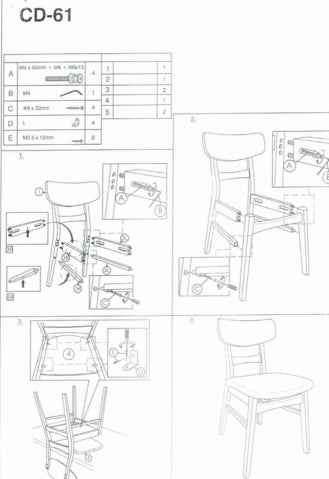 Kitchen Chair West Rouen | size: Width: 43cm, Height: 76cm, Depth: 44cm | color: Gray | image: 4 | variant: 1007748