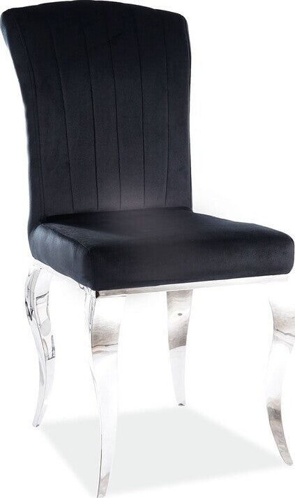 Kitchen Chair West Teramo | size: Width: 46cm, Height: 100cm, Depth: 44cm | color: Black | image: 1 | variant: 1007883