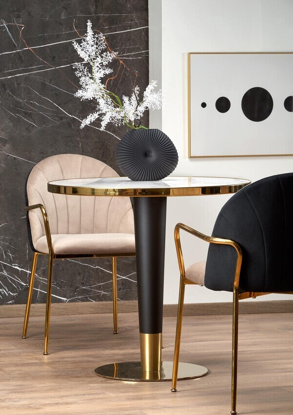 Kitchen Chair West Totnes | size: Width: 53cm, Height: 80cm, Depth: 57cm | color: Beige | image: 4 | variant: 1007320