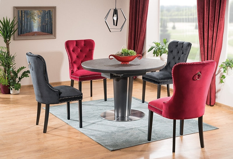 Kitchen Chair West Toulouse | size: Width: 56cm, Height: 98cm, Depth: 46cm | color: Black | image: 3 | variant: 1007716